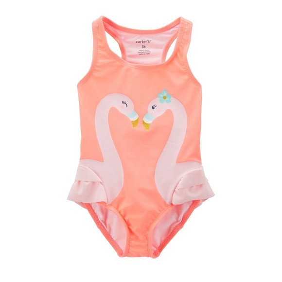 NWT Carter’s Flamingo One Piece Swimsuit - Picture 1 of 3
